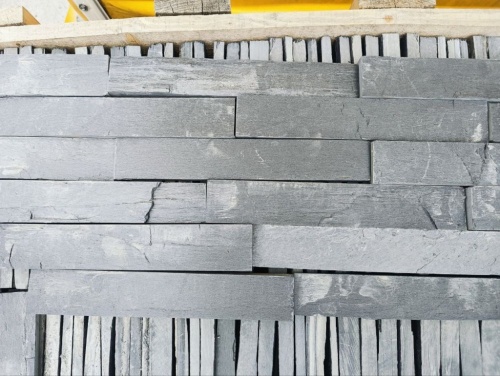 Плитка чёрная из натурального камня фасадная 30 см * 5 см, толщина 7 мм -30 мм купить в Курганской области