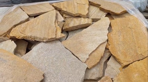 Плитняк златолит жёлтый для цоколя купить в Курганской области