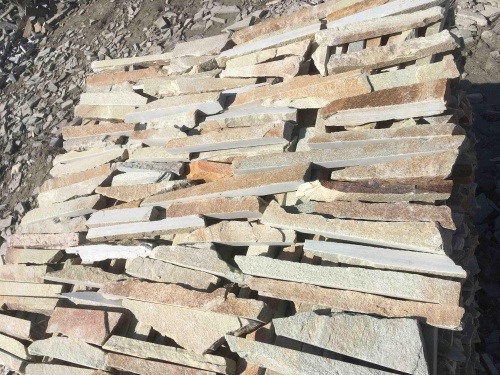 Горбушка златолит золотистый для облицовки купить в Курганской области